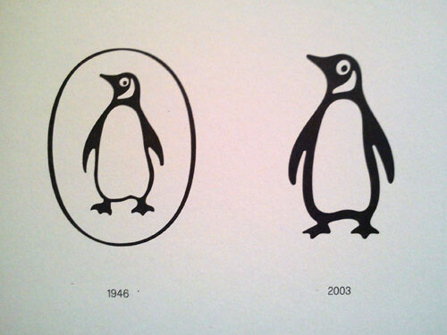 evoluzione logo penguin dal 1946 al 2003